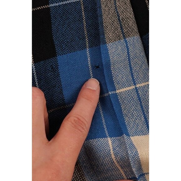 Highland Queen Reversible Wool Pleated Plaid Skirt Kilt - S - Vintage - Picture 9 of 9